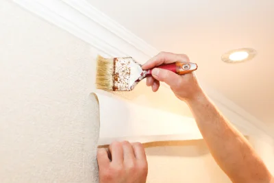 Pose de papier peint à Niherne — revêtements muraux et toiles de verre